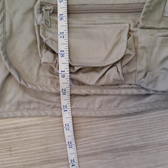 WALKER Men's Vintage Utility Sporting Vest in Cream Large - Picture 7 of 9